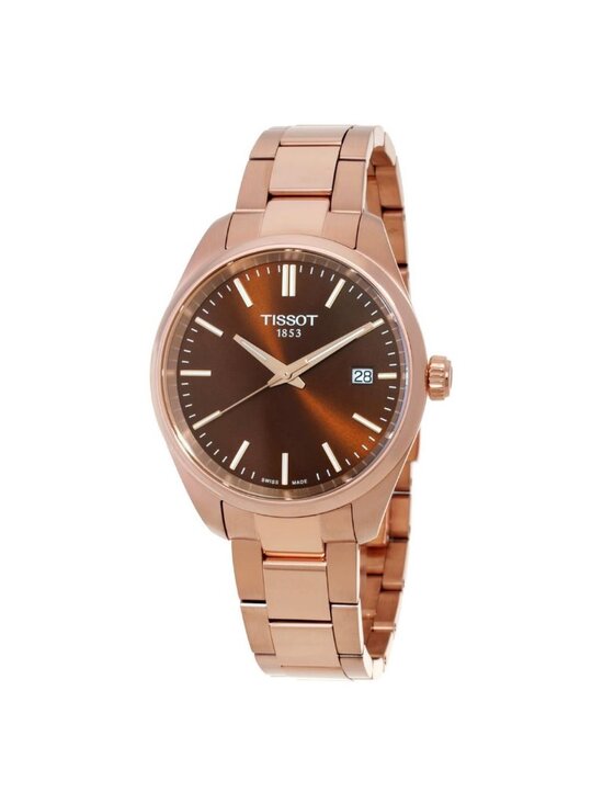 NWT Tissot PR 100 Quartz Brown Dial Ladies Watch